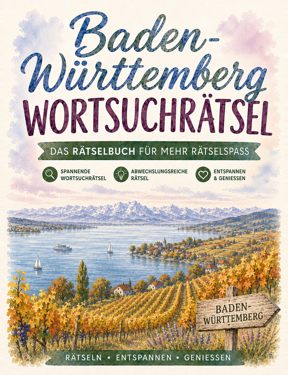 Baden-Württemberg Wortsuchrätsel – Das Rätselbuch