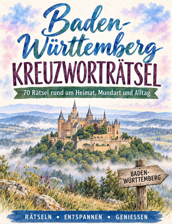 Baden-Württemberg Kreuzworträtsel – Das Heimat-Rätselbuch, Cover