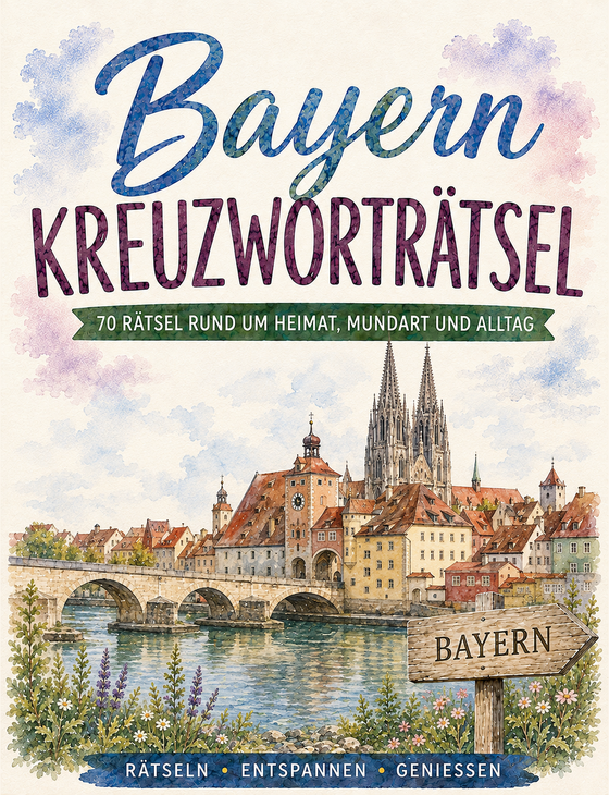 Bayern Kreuzworträtsel – Das Heimat-Rätselbuch, Cover