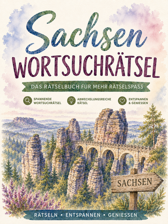 Sachsen Wortsuchrätsel – Das Rätselbuch